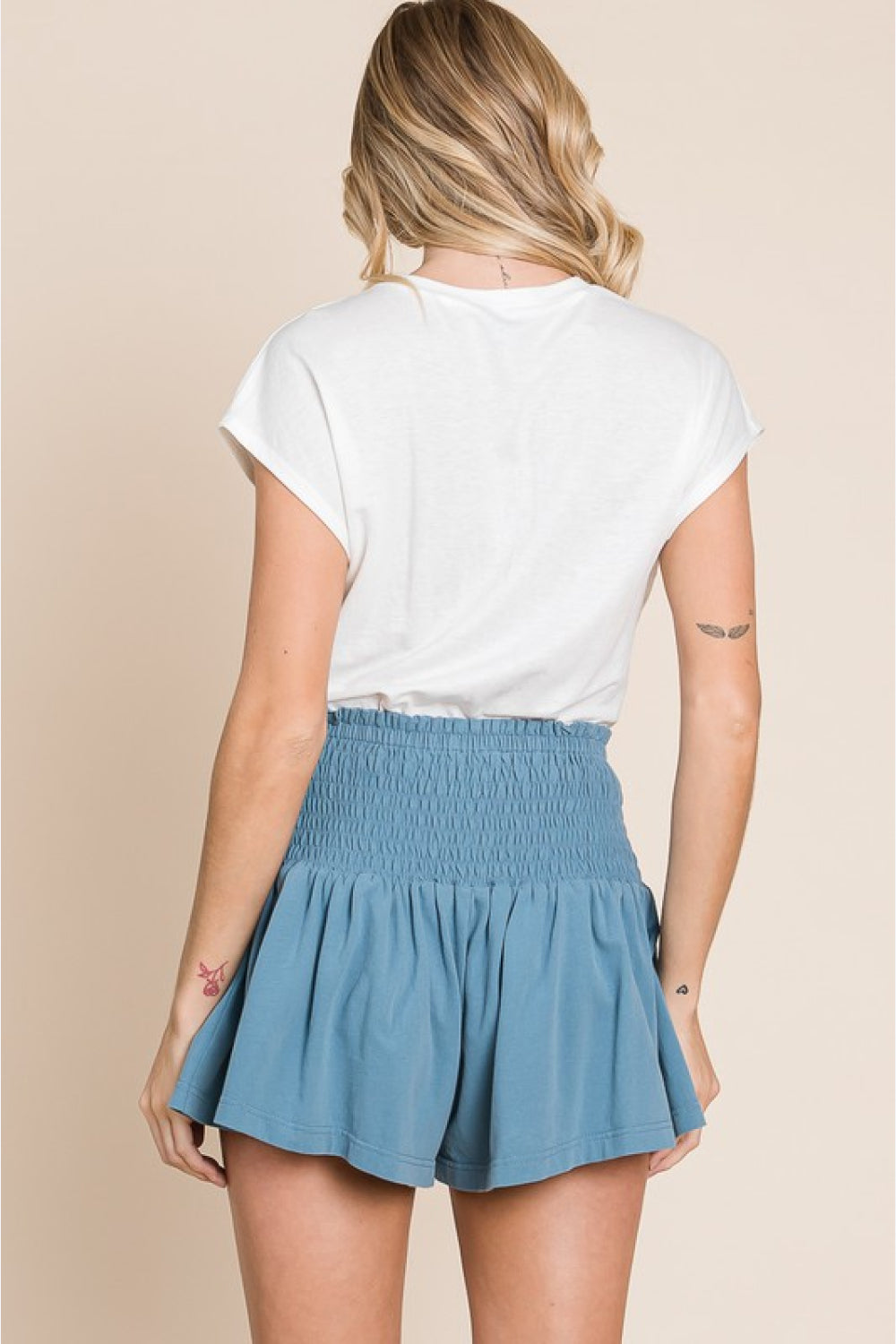 HEYSON Life&#39;s A Highway Mineral Washed Smocked Shorts - Online Only