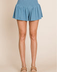 HEYSON Life's A Highway Mineral Washed Smocked Shorts - Online Only