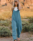 Double Take  V-Neck Sleeveless Jumpsuit with Pocket