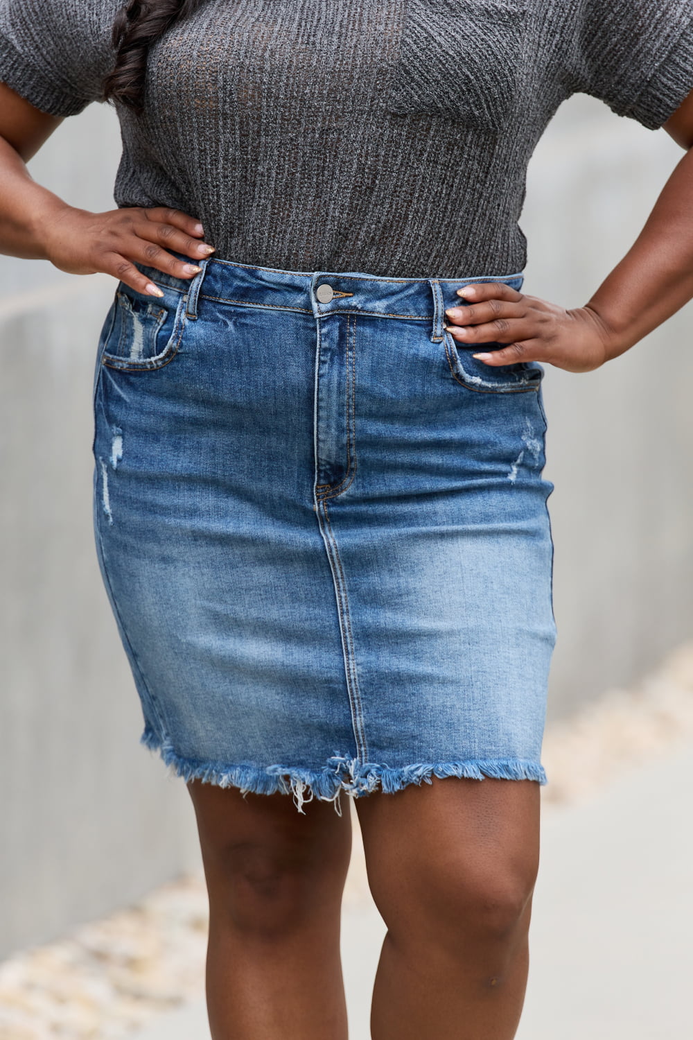 RISEN Amelia Denim Mini Skirt - Online Only