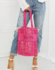 Fame Tropic Babe Staw Tote Bag - Online Only