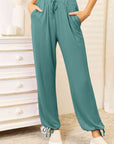 Basic Bae Full Size Soft Rayon Drawstring Waist Pants with Pockets