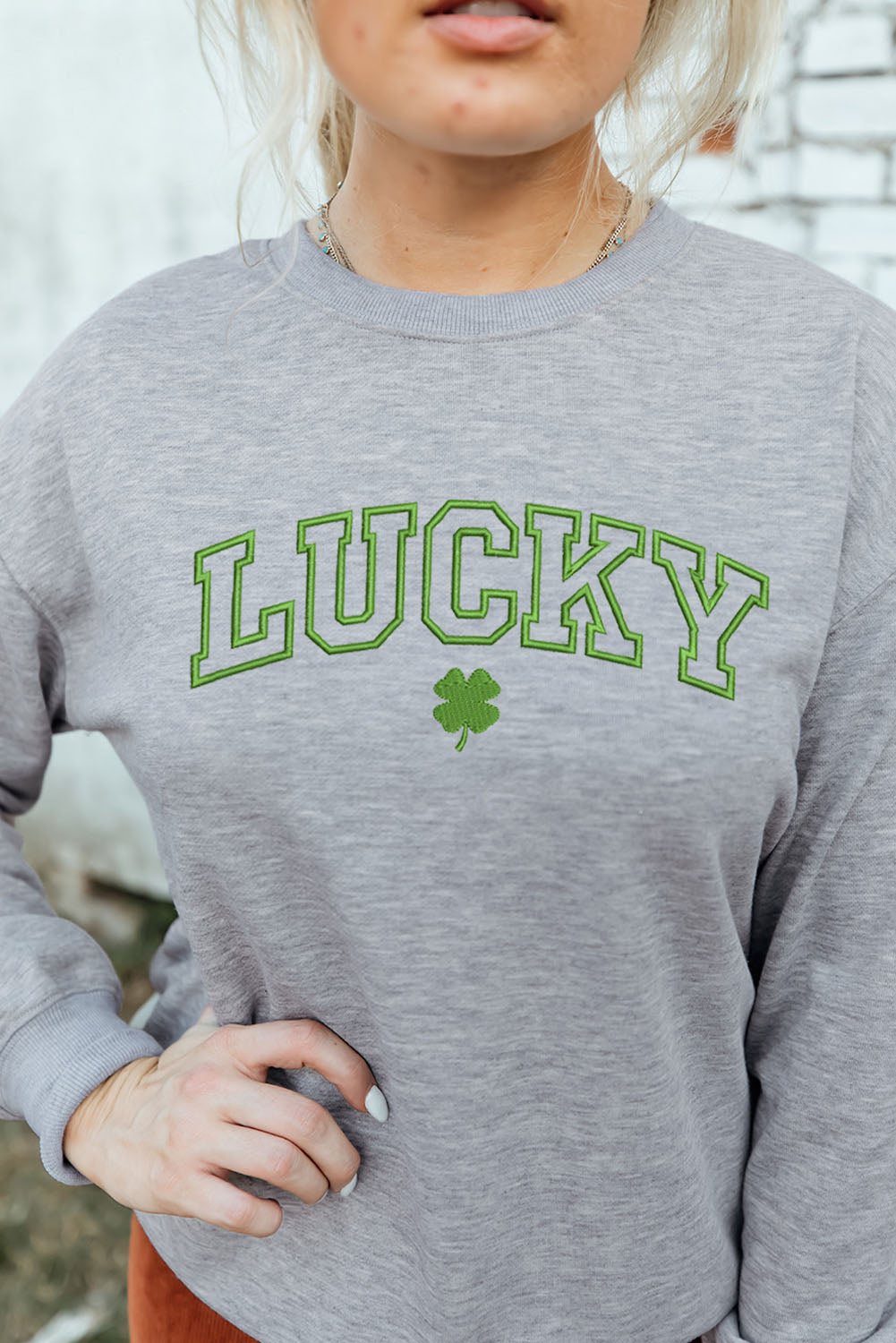LUCKY Dropped Shoulder Sweatshirt - Online Only