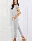Culture Code Comfy Days Boat Neck Jumpsuit in Grey - Online Only