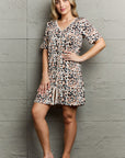 MOON NITE Quilted Quivers Button Down Sleepwear Dress - Online Only