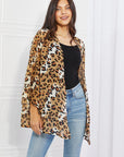 Melody Wild Muse Animal Print Kimono in Camel - Online Only