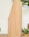 Mittoshop Wrap Pleating Detail Wide Leg Pants