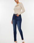 Kancan Mid Rise Gradient Skinny Jeans