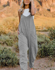 Double Take  V-Neck Sleeveless Jumpsuit with Pocket