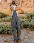 Double Take Full Size Sleeveless V-Neck Pocketed Jumpsuit