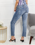 Kancan Size Amara High Rise Slim Straight Jeans - Online Only