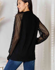 Double Take Round Neck Raglan Sleeve Blouse