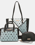 Nicole Lee USA 3-Piece Color Block Handbag Set