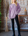 Heimish Full Size Round Neck Dropped Shoulder Blouse