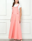 Veveret Wide Strap French Terry Overalls