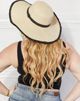 Justin Taylor Bring Me Back Sun Straw Hat in Ivory - Online Only