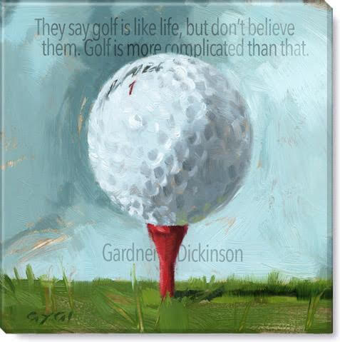 Darren Gygi Inspirational Golf Ball Wall Art 36x36 - Online Only