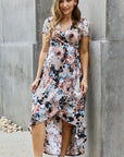 Heimish Give Me Roses Full Size Floral Maxi Wrap Dress - Online Only