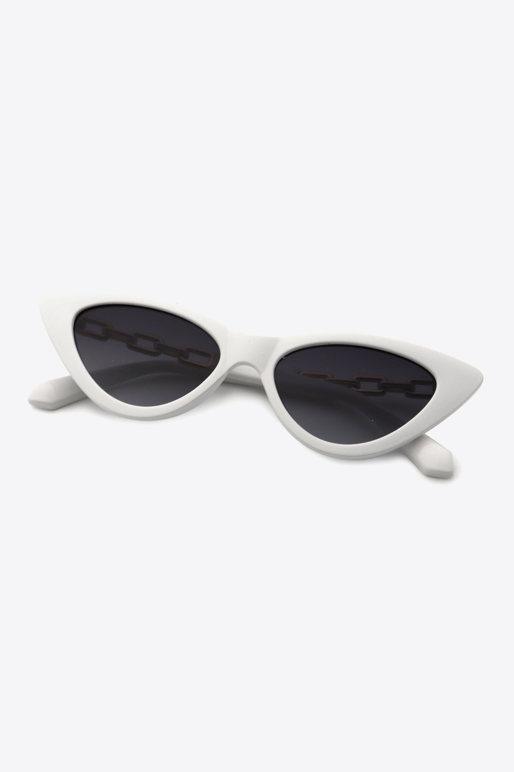 Chain Detail Cat-Eye Sunglasses - Online Only