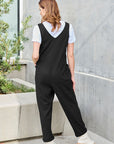 Double Take Full Size Sleeveless Straight Jumpsuit