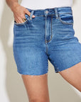 Judy Blue Full Size High Waist Slim Denim Shorts