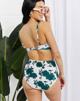 Marina West Swim Take A Dip Twist High-Rise Bikini in Forest - Online Only