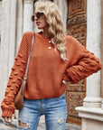 Weekend Style Rib-Knit Dropped Shoulder Sweater - Online Only *