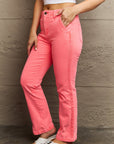 RISEN Kenya Full Size High Waist Side Twill Straight Jeans - Online Only
