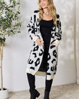 BiBi Leopard Open Front Cardigan