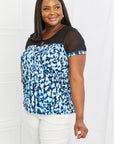 Sew In Love Feeling Sassy Mesh Detail Top - Online Only