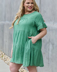 HEYSON Sweet As Can Be Textured Woven Babydoll Dress - Online Only