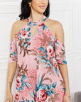 Sew In Love Fresh-Cut Flowers Cold-Shoulder Dress - Online Only