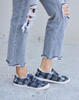 Forever Link Plaid Plush Flat Sneakers