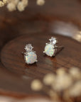 4-Prong Opal Stud Earrings - Online Only