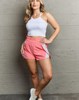 Ninexis Put In Work High Waistband Contrast Detail Active Shorts - Online Only