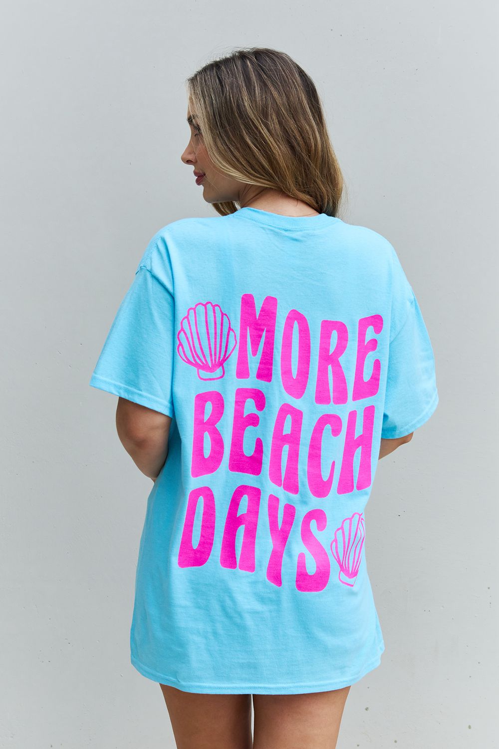 Sweet Claire &quot;More Beach Days&quot; Oversized Graphic T-Shirt - Online Only