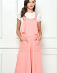 Veveret Wide Strap French Terry Overalls