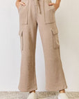 RISEN High Waist Cargo Wide Leg Pants