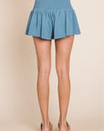 HEYSON Life's A Highway Mineral Washed Smocked Shorts - Online Only