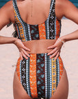 Printed Two-Piece Swimsuit - Online Only