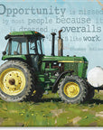 Darren Gygi Inspirational Tractor Wall Art 36x36 - Online Only