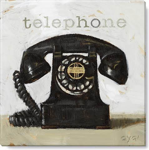 Darren Gygi Telephone Wall Art 36x36 - Online Only