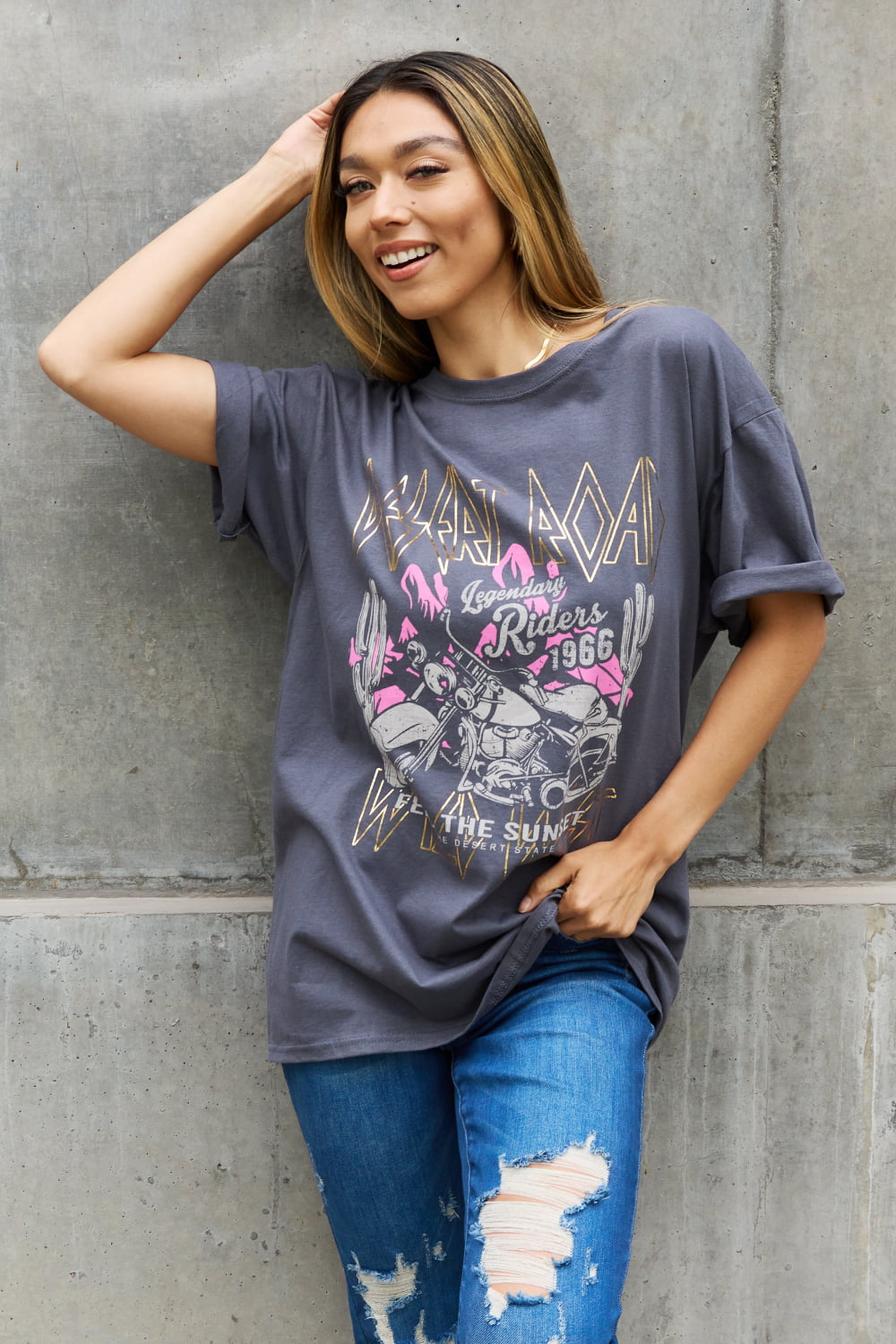 Sweet Claire &quot;Desert Road&quot; Graphic T-Shirt - Online Only