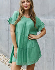 HEYSON Sweet As Can Be Textured Woven Babydoll Dress - Online Only