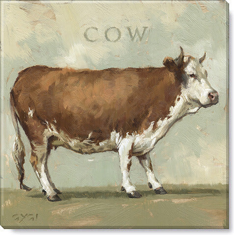 Darren Gygi Cow Wall Art 36x36 - Online Only