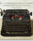 Darren Gygi Inspirational Typewriter Wall Art 36x36 - Online Only
