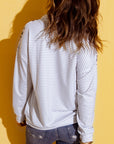 Mixed Print Color Block Half-Zip Sweatshirt - Online Only