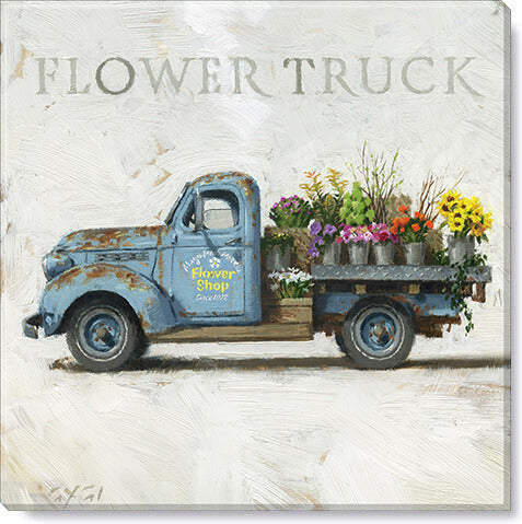 Darren Gygi Flower Truck Wall Art 36x36 - Online Only