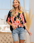 Sew In Love Full Size Floral Round Neck Short Sleeve T-Shirt