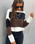 Longing For Fall Color Block Sweater - Online Only